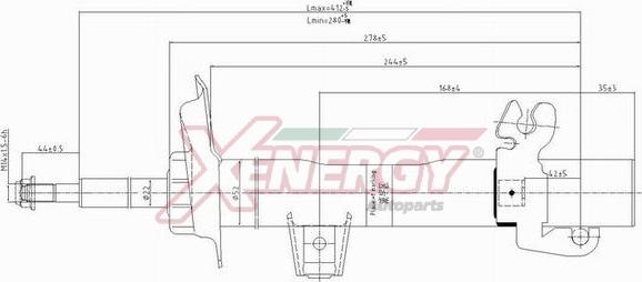 AP XENERGY X621334 - Амортисьор vvparts.bg