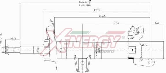 AP XENERGY X622334 - Амортисьор vvparts.bg