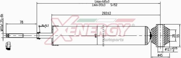 AP XENERGY X040349 - Амортисьор vvparts.bg