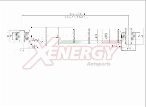 AP XENERGY X058348 - Амортисьор vvparts.bg