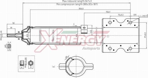 AP XENERGY X001335 - Амортисьор vvparts.bg