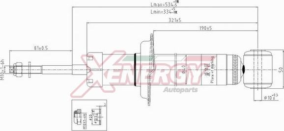 AP XENERGY X007341 - Амортисьор vvparts.bg