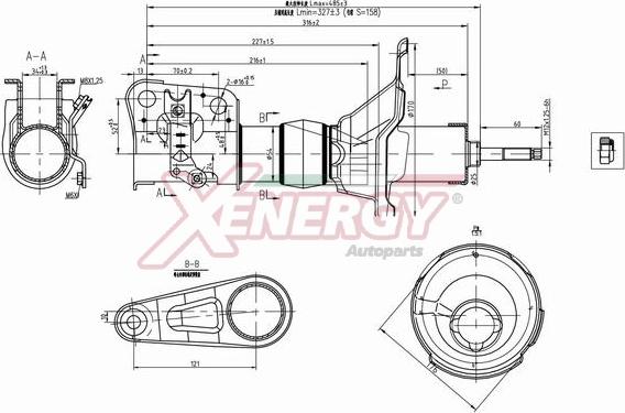 AP XENERGY X010331 - Амортисьор vvparts.bg