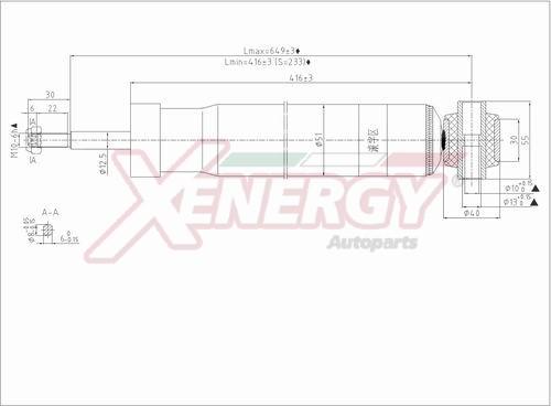 AP XENERGY X085345 - Амортисьор vvparts.bg