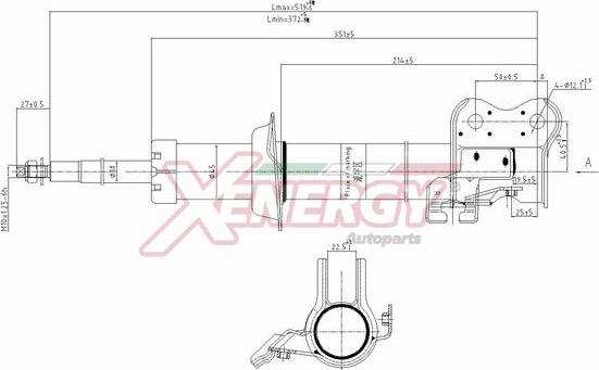 AP XENERGY X080632 - Амортисьор vvparts.bg