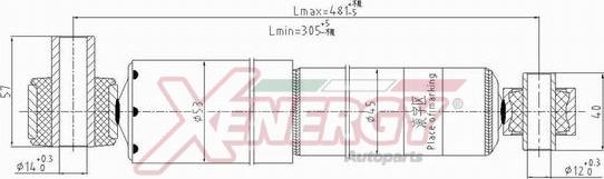 AP XENERGY X080349 - Амортисьор vvparts.bg