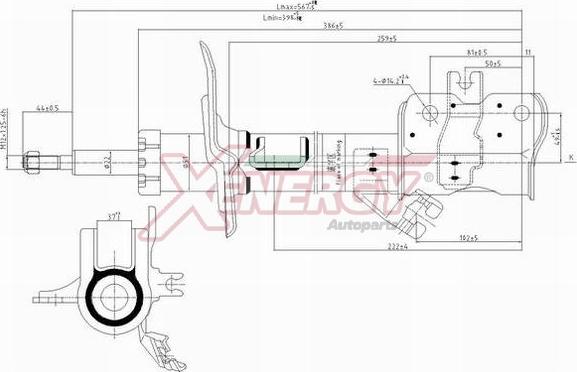 AP XENERGY X198339 - Амортисьор vvparts.bg