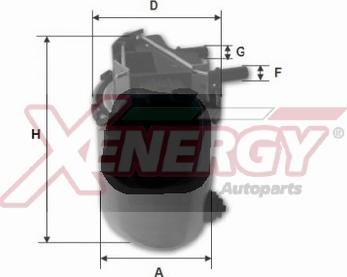 AP XENERGY X1509500 - Горивен филтър vvparts.bg