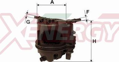 AP XENERGY X1510500 - Горивен филтър vvparts.bg