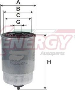 AP XENERGY X1510405 - Горивен филтър vvparts.bg