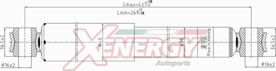 AP XENERGY X153343 - Амортисьор vvparts.bg