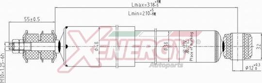 AP XENERGY X152553 - Амортисьор vvparts.bg