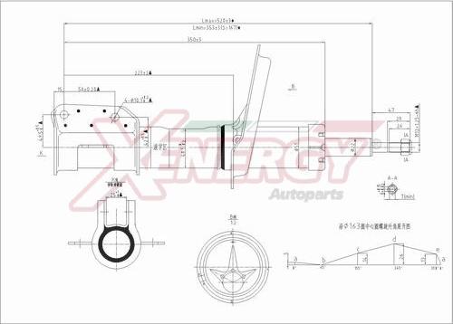 AP XENERGY X849334 - Амортисьор vvparts.bg