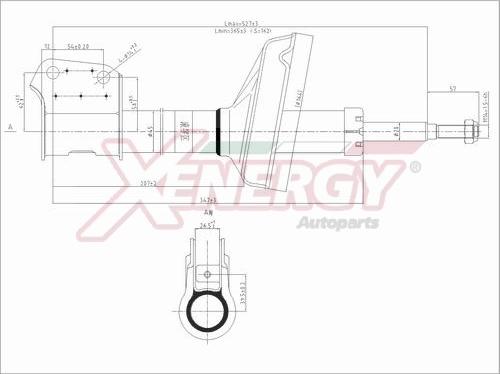 AP XENERGY X848633 - Амортисьор vvparts.bg