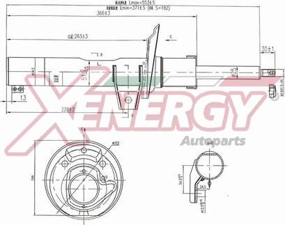 AP XENERGY X8000335 - Амортисьор vvparts.bg