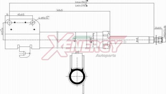 AP XENERGY X801332 - Амортисьор vvparts.bg