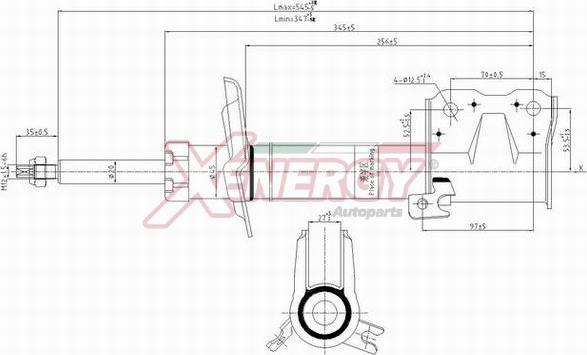 AP XENERGY X8017333 - Амортисьор vvparts.bg