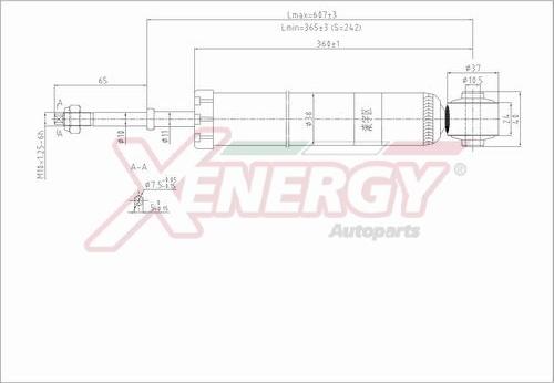 AP XENERGY X808343 - Амортисьор vvparts.bg