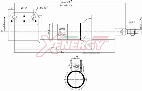 AP XENERGY X808333 - Амортисьор vvparts.bg