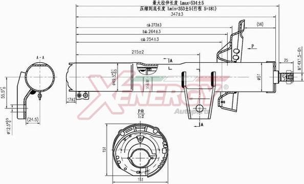 AP XENERGY X8039334 - Амортисьор vvparts.bg