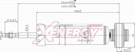 AP XENERGY X8024344 - Амортисьор vvparts.bg