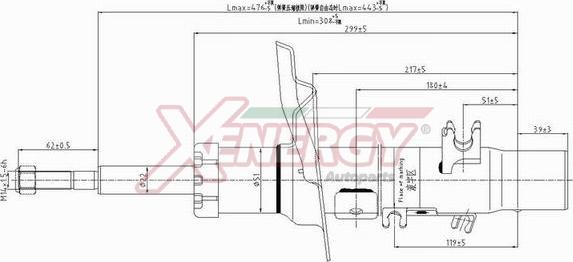 AP XENERGY X802339 - Амортисьор vvparts.bg