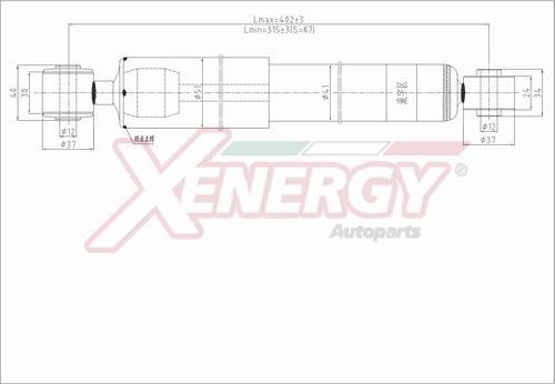 AP XENERGY X810551 - Амортисьор vvparts.bg