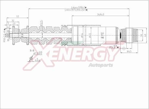 AP XENERGY X810344 - Амортисьор vvparts.bg