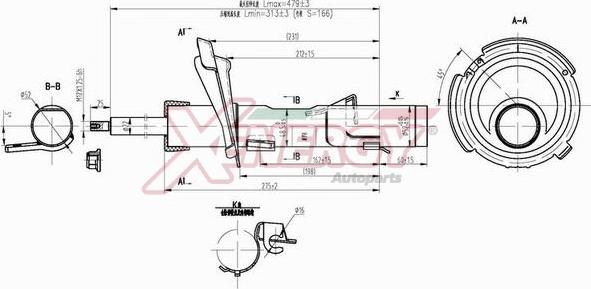 AP XENERGY X838334 - Амортисьор vvparts.bg