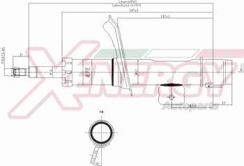 AP XENERGY X838333 - Амортисьор vvparts.bg