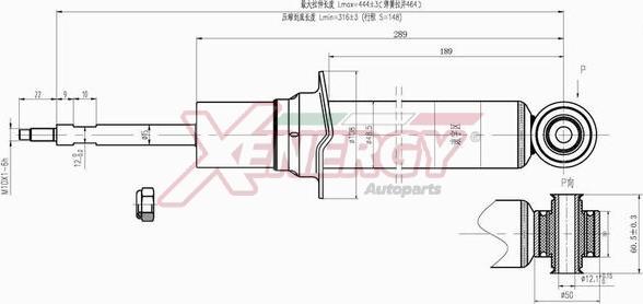 AP XENERGY X826341 - Амортисьор vvparts.bg