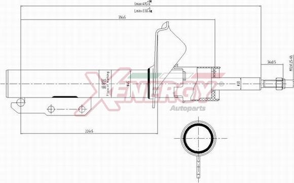 AP XENERGY X826333 - Амортисьор vvparts.bg