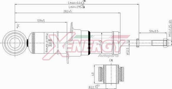 AP XENERGY X821341 - Амортисьор vvparts.bg