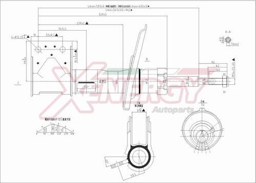 AP XENERGY X828339 - Амортисьор vvparts.bg