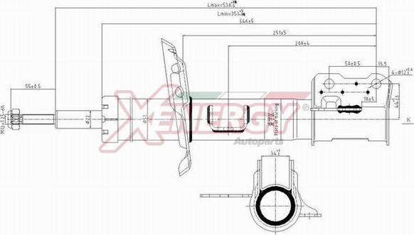 AP XENERGY X827339 - Амортисьор vvparts.bg