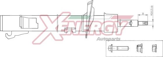 AP XENERGY X398333 - Амортисьор vvparts.bg