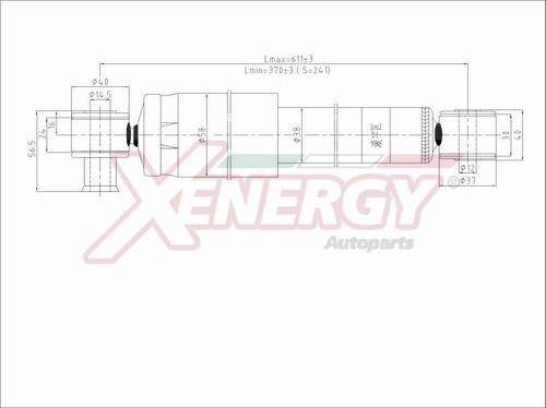 AP XENERGY X392343 - Амортисьор vvparts.bg