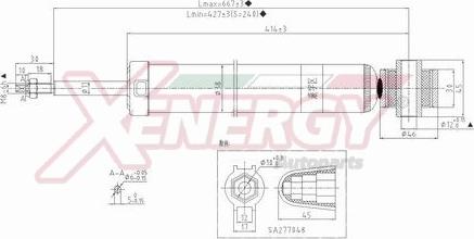 AP XENERGY X309553 - Амортисьор vvparts.bg