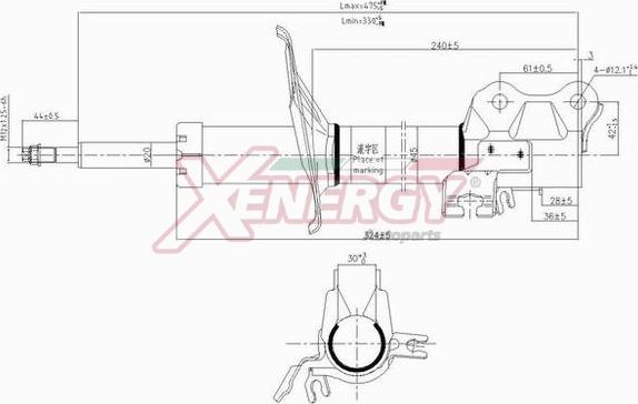 AP XENERGY X311333 - Амортисьор vvparts.bg