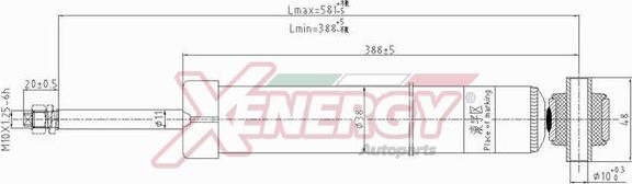 AP XENERGY X381553 - Амортисьор vvparts.bg