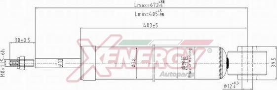 AP XENERGY X379553 - Амортисьор vvparts.bg