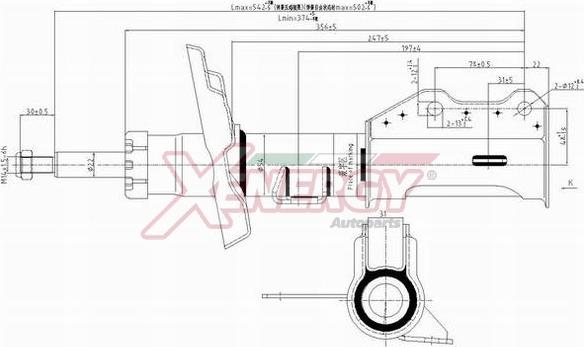 AP XENERGY X374339 - Амортисьор vvparts.bg