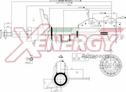 AP XENERGY X371339 - Амортисьор vvparts.bg