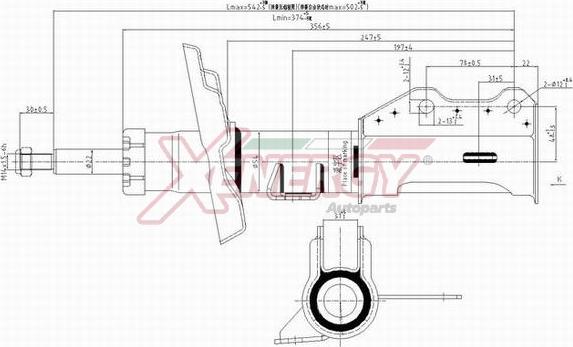 AP XENERGY X373339 - Амортисьор vvparts.bg