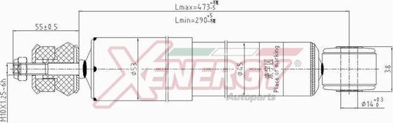 AP XENERGY X299344 - Амортисьор vvparts.bg