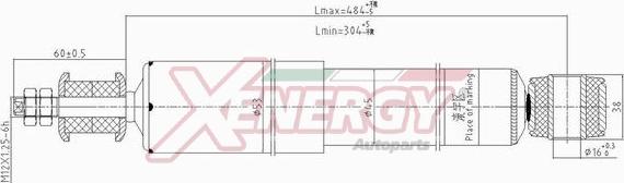 AP XENERGY X296344 - Амортисьор vvparts.bg