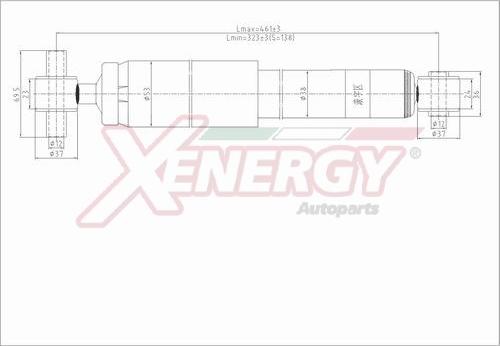 AP XENERGY X291343 - Амортисьор vvparts.bg