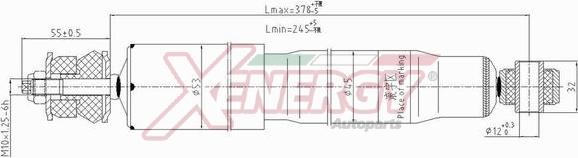 AP XENERGY X298344 - Амортисьор vvparts.bg