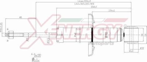 AP XENERGY X297343 - Амортисьор vvparts.bg