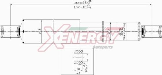 AP XENERGY X240443 - Амортисьор vvparts.bg